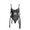 Subblime - 955496 Body En Dentelle Avec Nœuds Et Jarretelles Noir S/M